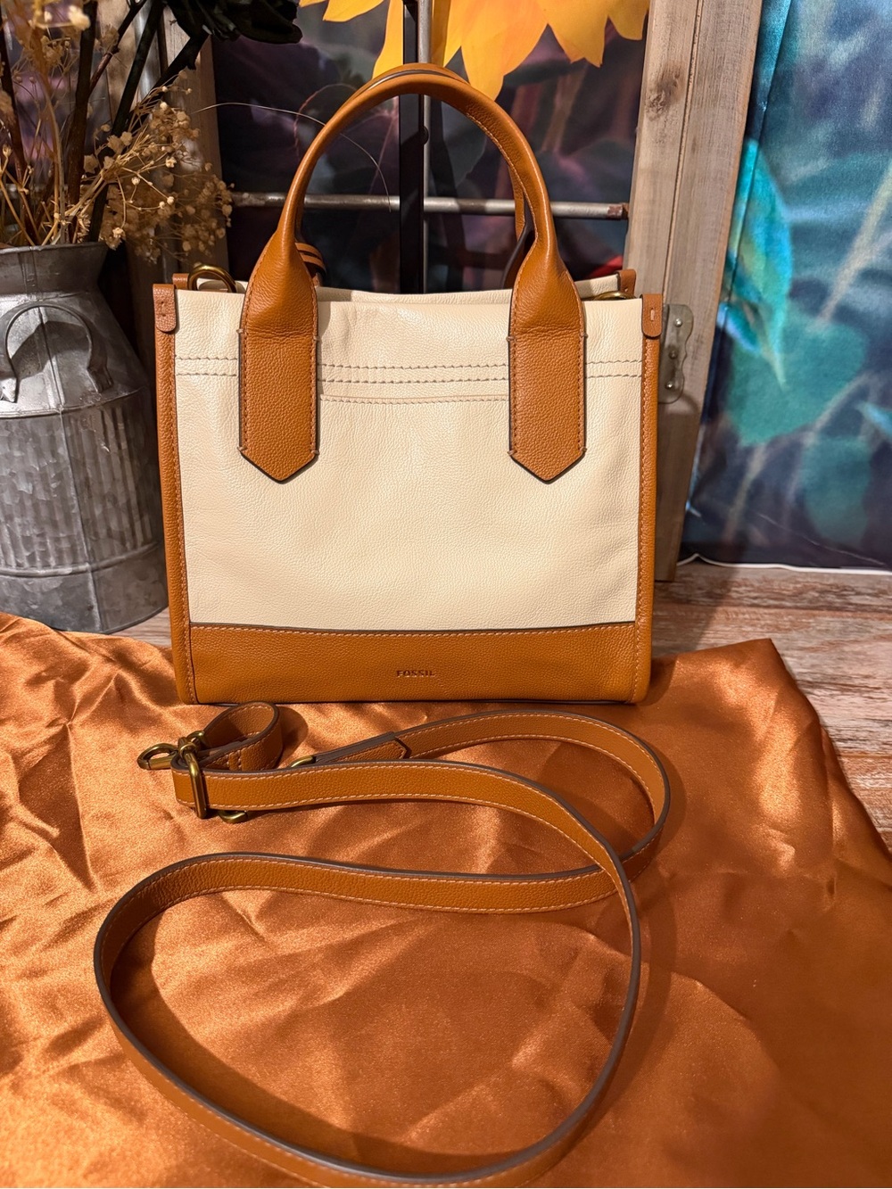 Fossil Kyler Satchel